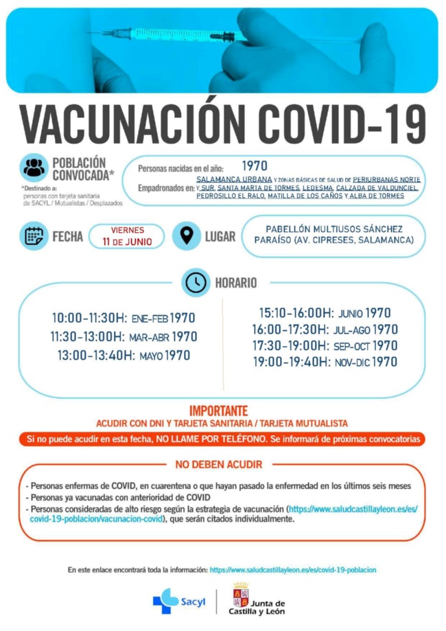 Cartel Vacunacion 70