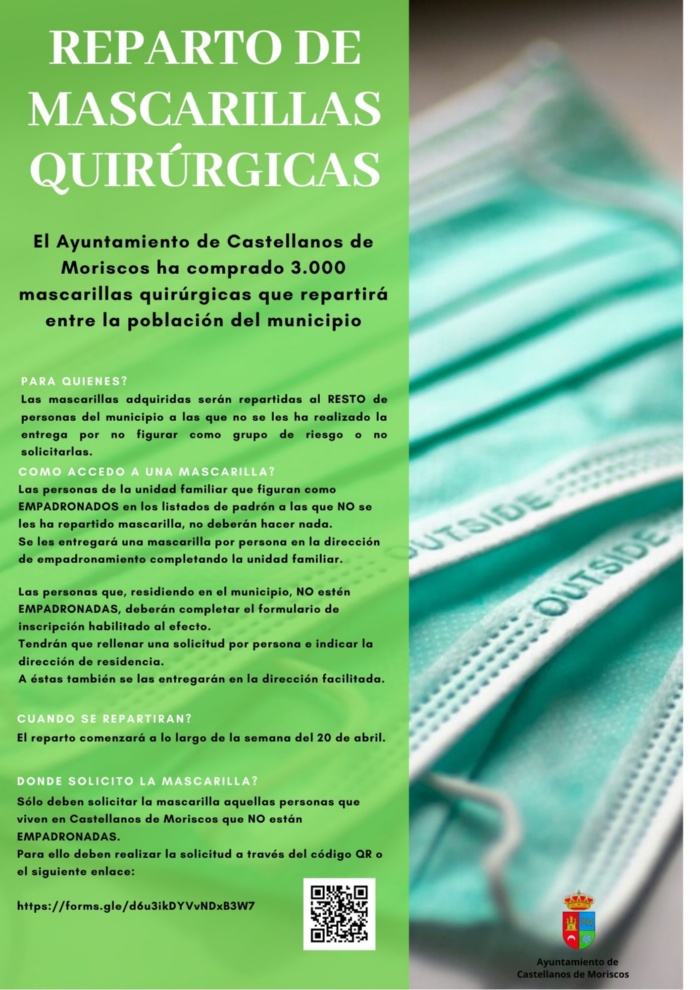 Reparto Mascarillas Quirúrgicas