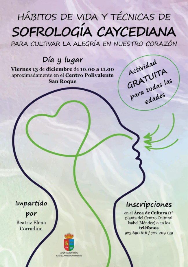Cartel Taller sofrologia caycediana