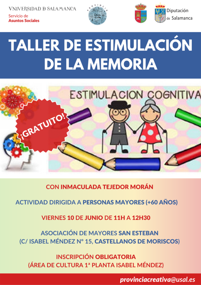 Cartel taller de Memoria junio 2022