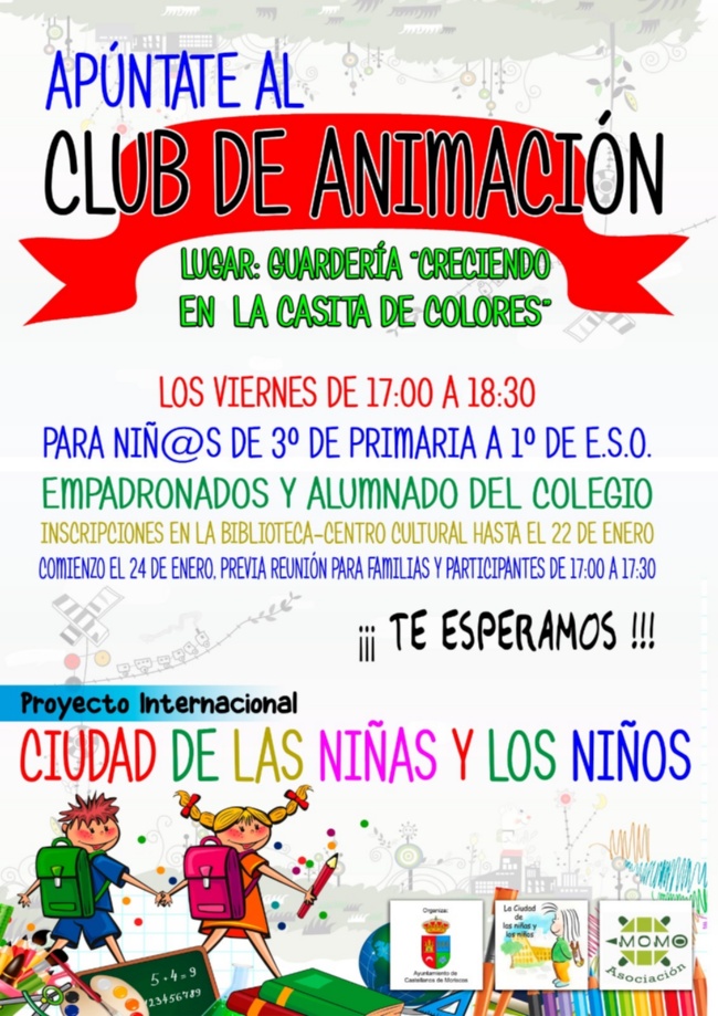 Cartel Club de Animacion