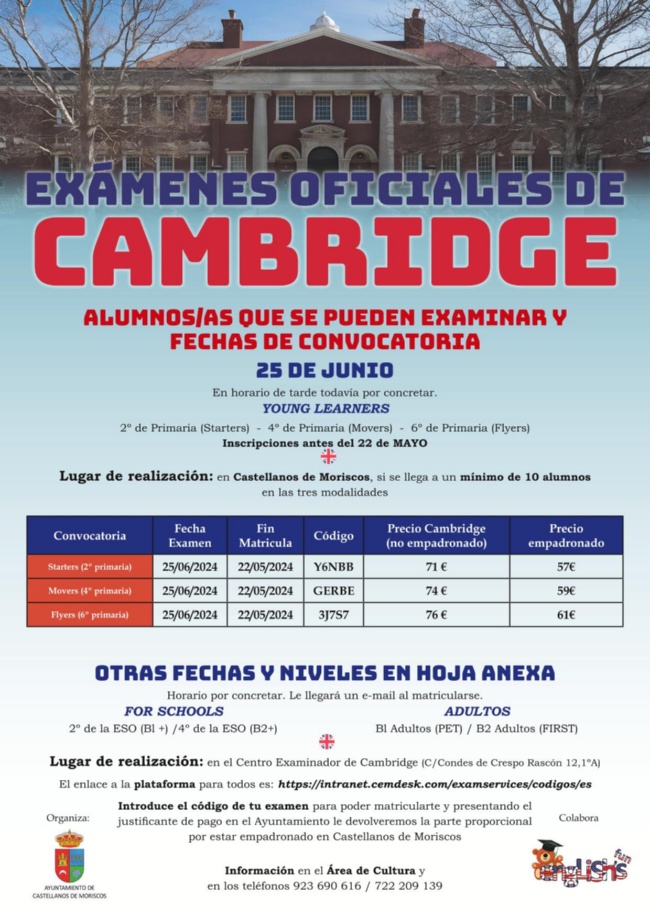 cartel examenes de cambridge-1