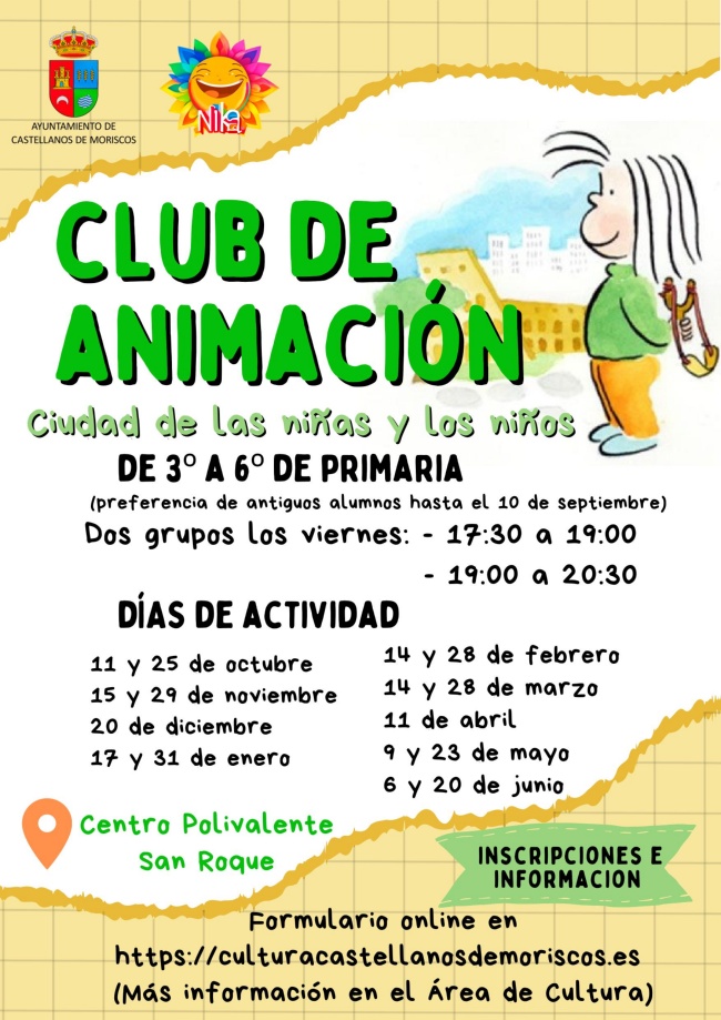 cartel club de animación 24-25