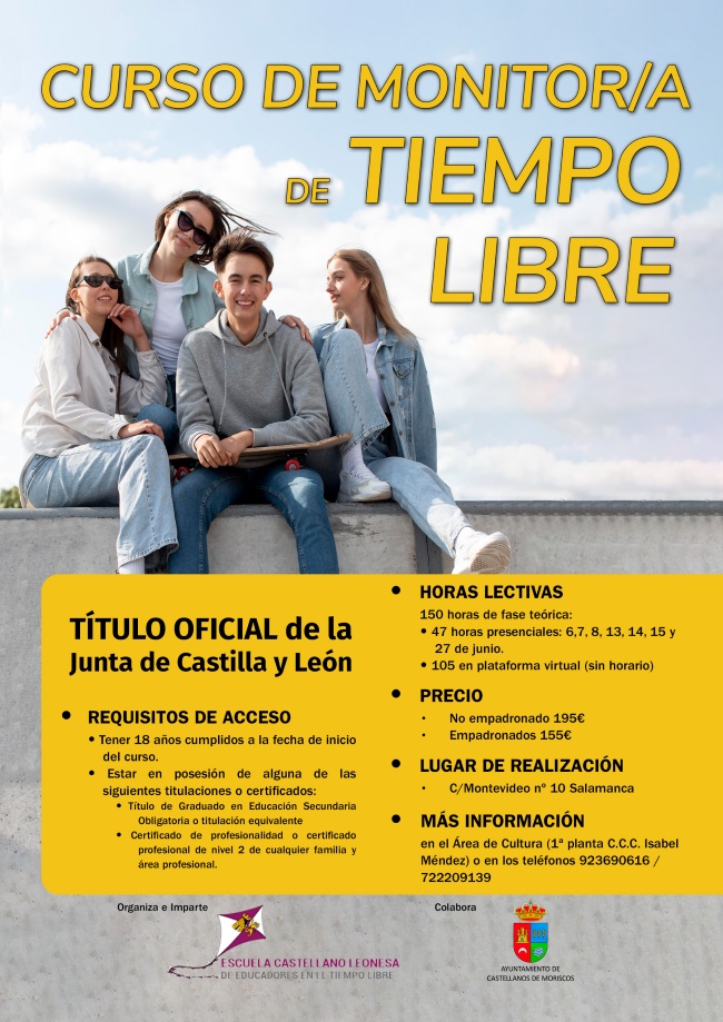 cartel curso de monitor