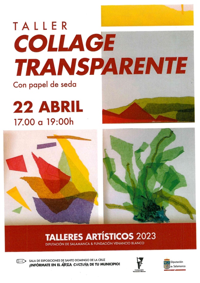 cartel taller Collage Transparente