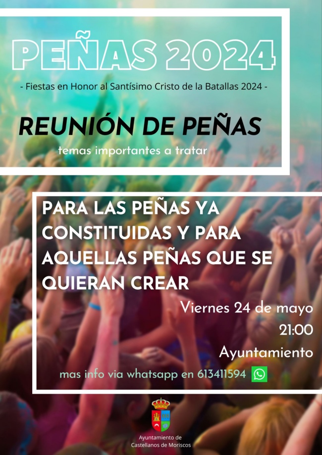 Cartel Runion de peñas