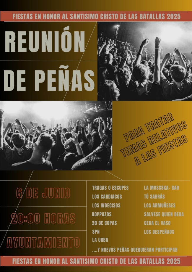 Cartel Reunion de Peñas  2025