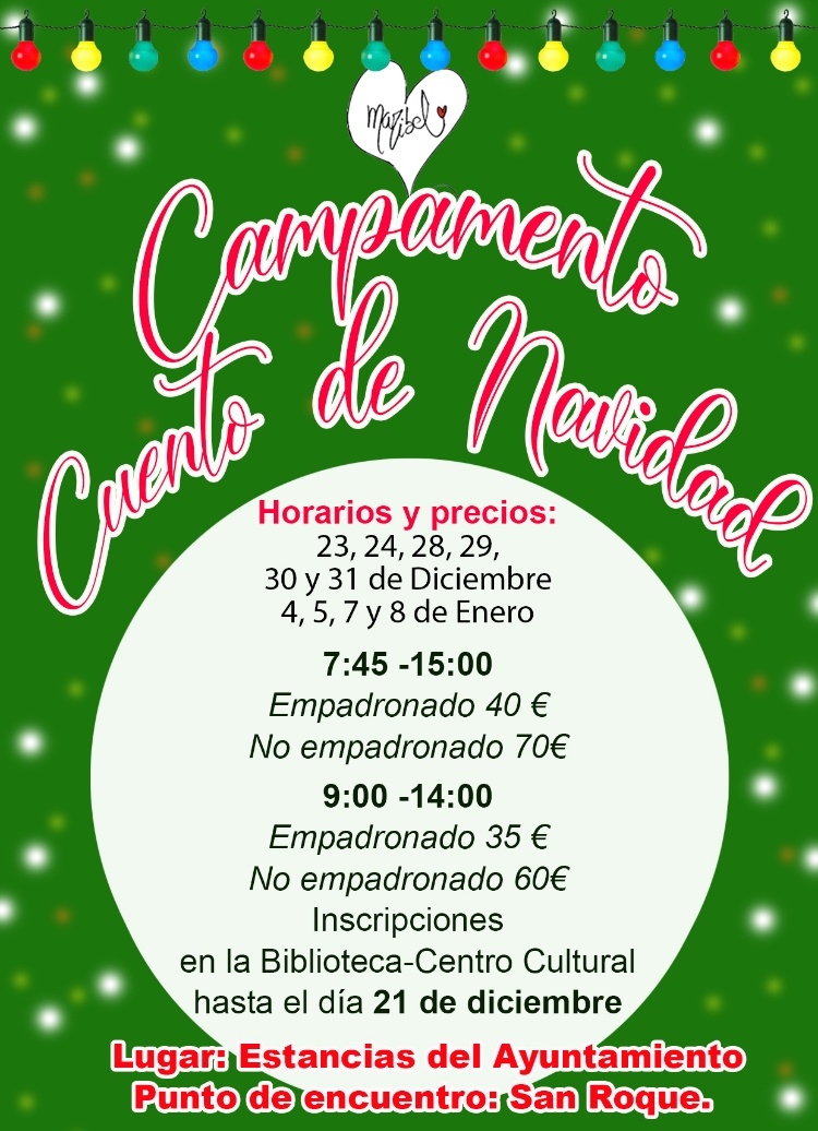 CARTEL CAMPAMENTO NAVIDAD