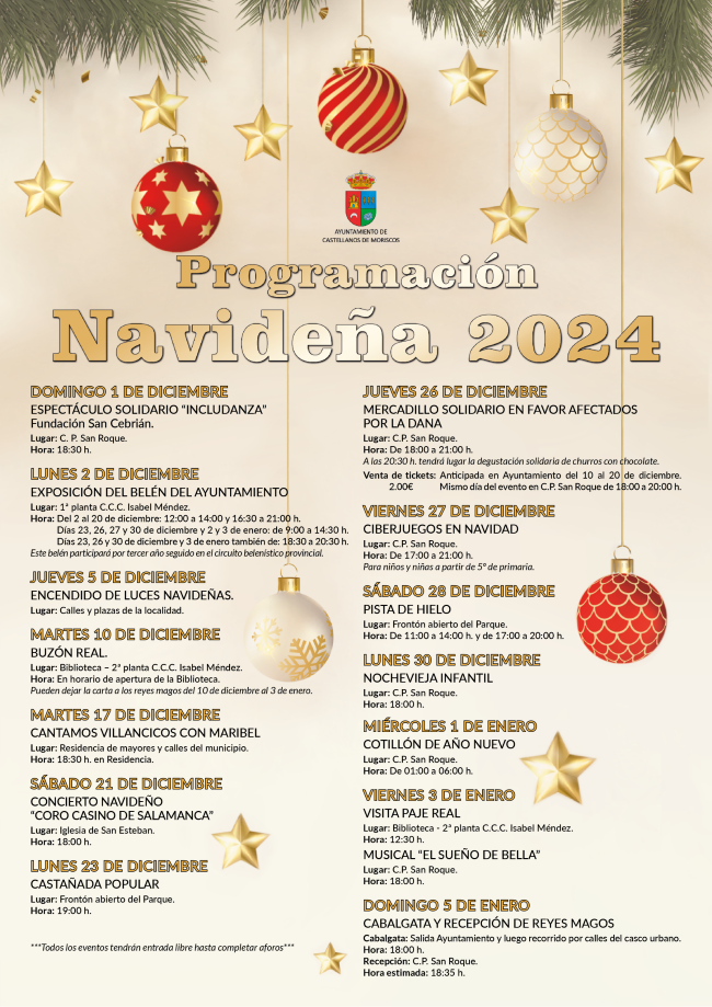 Cartel Programacion Navidad 2024