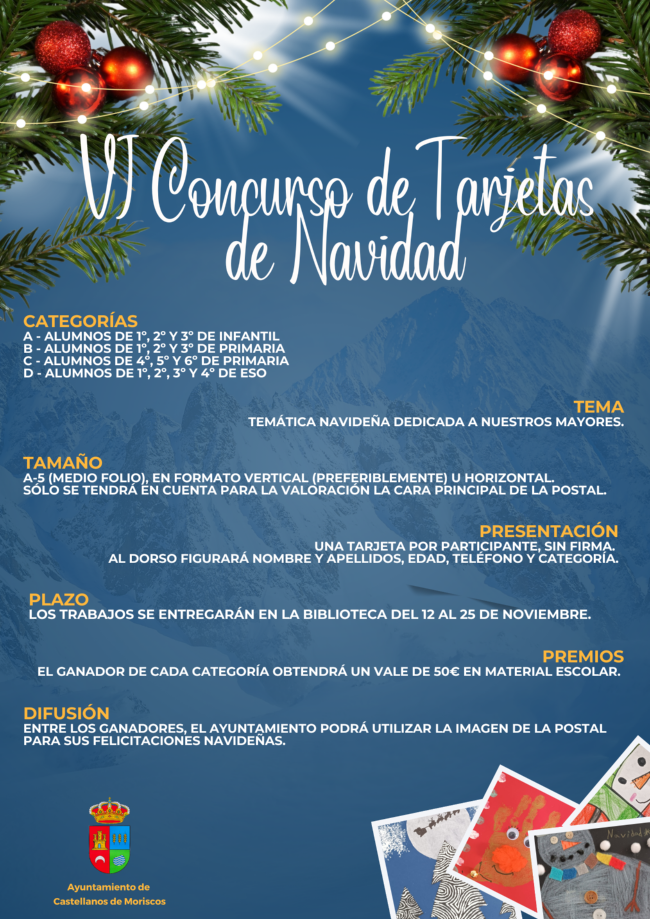Cartel Concurso tarjetas de navidad 2024