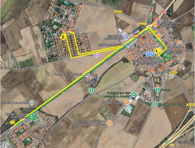 PRUEBA DE NUEVA PARADA DEL TRANPORTE METROPOLITANO EN URBANIZACIONES NUEVO RECORRIDO (2)