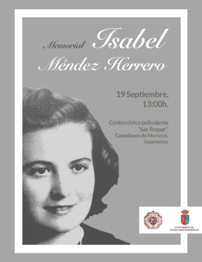 Cartel acto Maria Isabel Mendez
